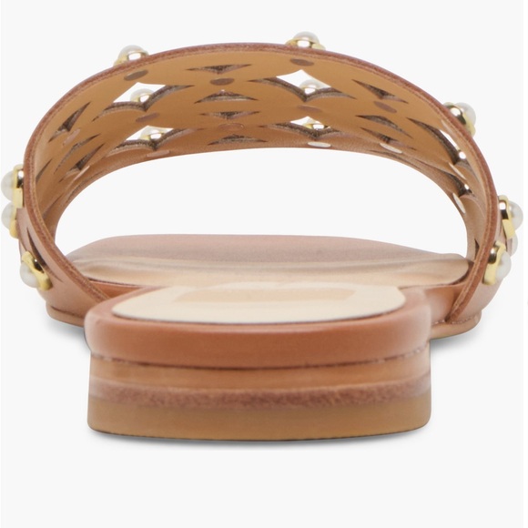 Dolce Vita Berrit Studded Saddle Slide Sandals Size 10 NWT Chic Leather Slides - Picture 6 of 12